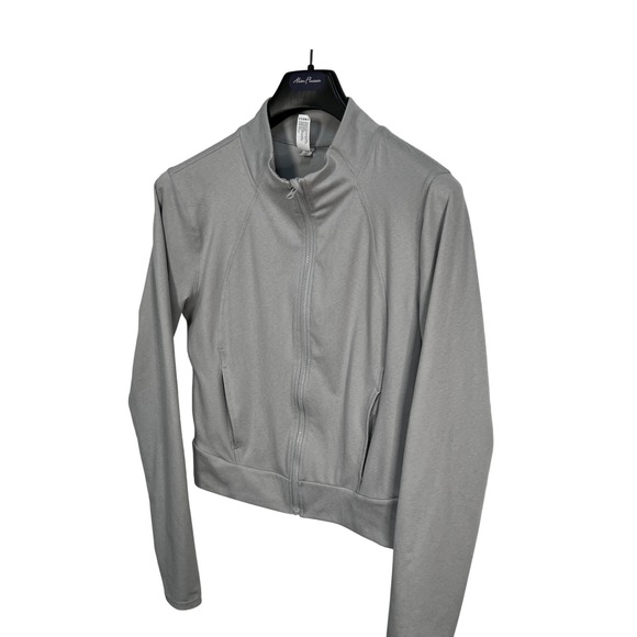 Yogalicious Lux Gray‎ Full Zip Everyday Jacket Activewear Athleisure Women XL - Picture 2 of 5